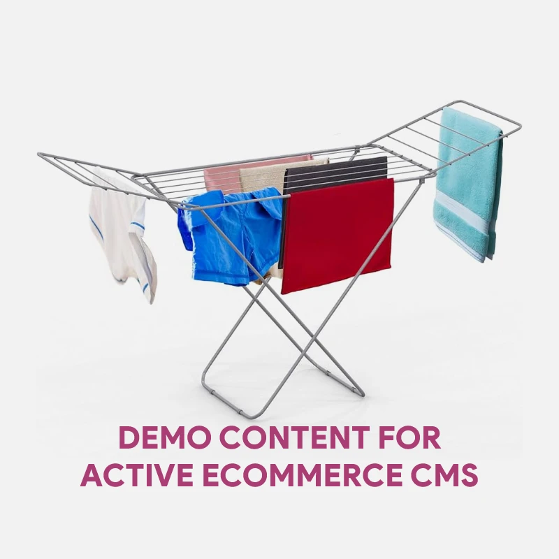 Demo Content for Active eCommerce CMS - Honey-Can-Do White Metal Collapsible Clothes Drying Rack DRY-09864 White