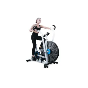 XTERRA Fitness Dual Action, Heavy Duty Air Bike, Ergonomic Design, Adjustable Padded Seat, Unlimited Levels of Resistance, Dual Action Handlebars