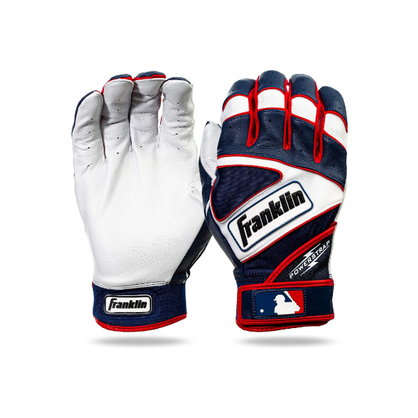 Franklin Sports MLB Baseball Batting Gloves - Powerstrap Adult + Youth Batting Gloves - Men's + Women's Baseball + Softball Batting Gloves