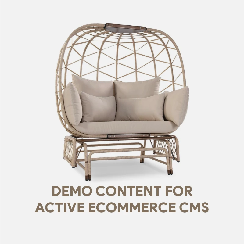 Demo Content for Active eCommerce CMS -  Wicker Egg Chair