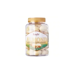 Beryl's Jar Almond White Chocolate & Crunchy Biscuits Balls 380g - Crunch into a whole roasted almond, coated in creamy white chocolate and crispy biscuits balls
