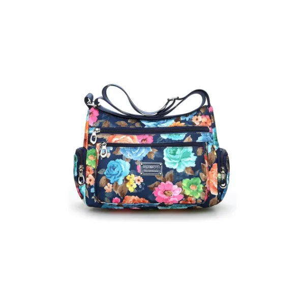 NOTAG Crossbody Bags for Women Nylon Shoulder Bag Floral Multi-Pocket Purses and Handbags