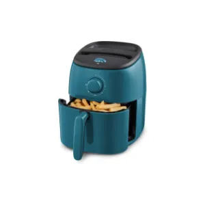 DASH Tasti-Crisp™ Electric Air Fryer Oven, 2.6 Qt., Aqua – Compact Air Fryer for Healthier Food in Minutes, Ideal for Small Spaces - Auto Shut Off, Analog, 1000-Watt