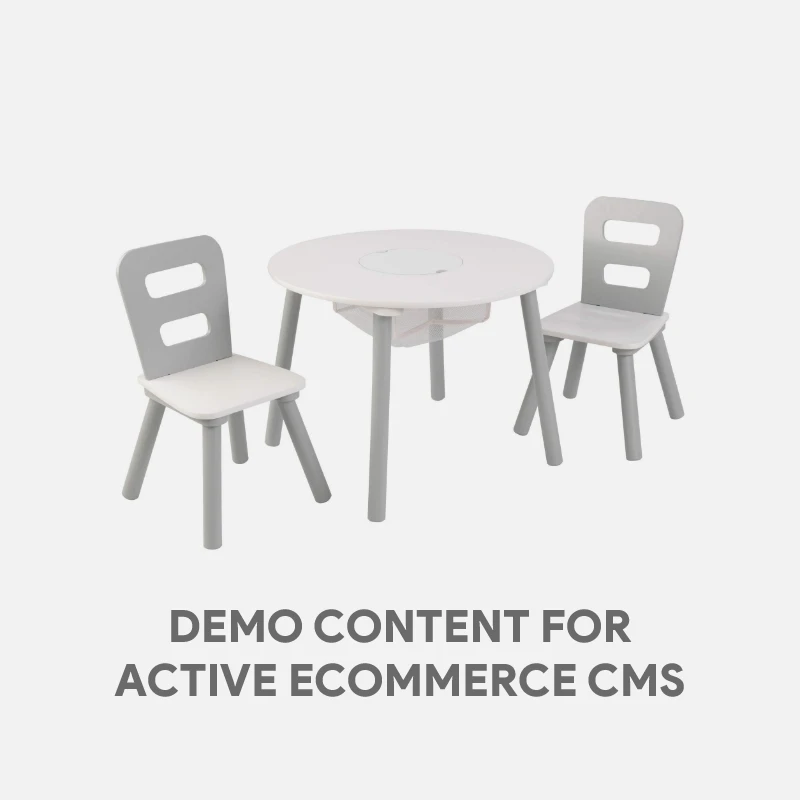 Demo Content for Active eCommerce CMS - B. toys- B. spaces- Table and Chair Set- Furniture For Toddlers- 1 Craft Table & 2 Chairs- Natural Wooden Legs- Mint- 3 years +