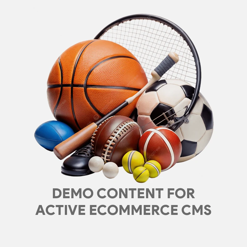 Demo Content for Active eCommerce CMS - Sports equipment set