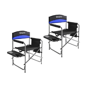 KingCamp Heavy Duty Camping Directors Chairs Supports 400lbs for Adults