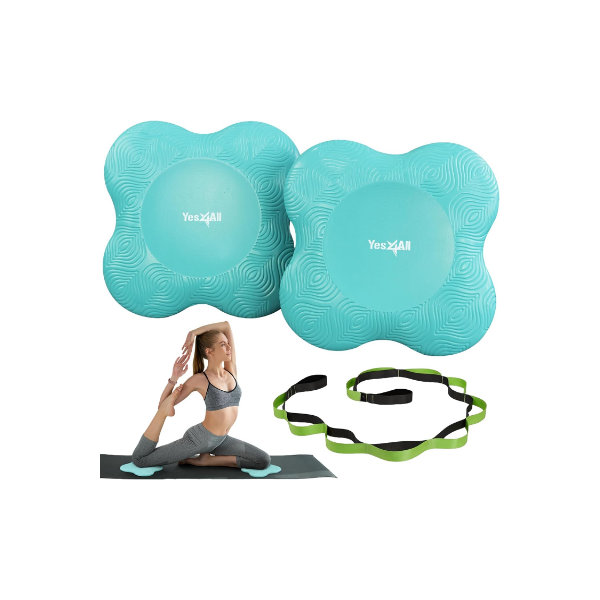 2PCS Yoga Knee Pads Extra Thick, Yoga Kneeling Pad for Pilates Exercise