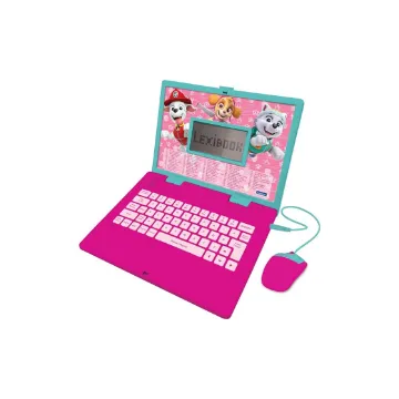 Lexibook, Paw Patrol, Educational and Bilingual Laptop in English/Spanish, Toy for Children with 124 Activities to Learn, Play Games and Music, Pink, JC598PAGi2