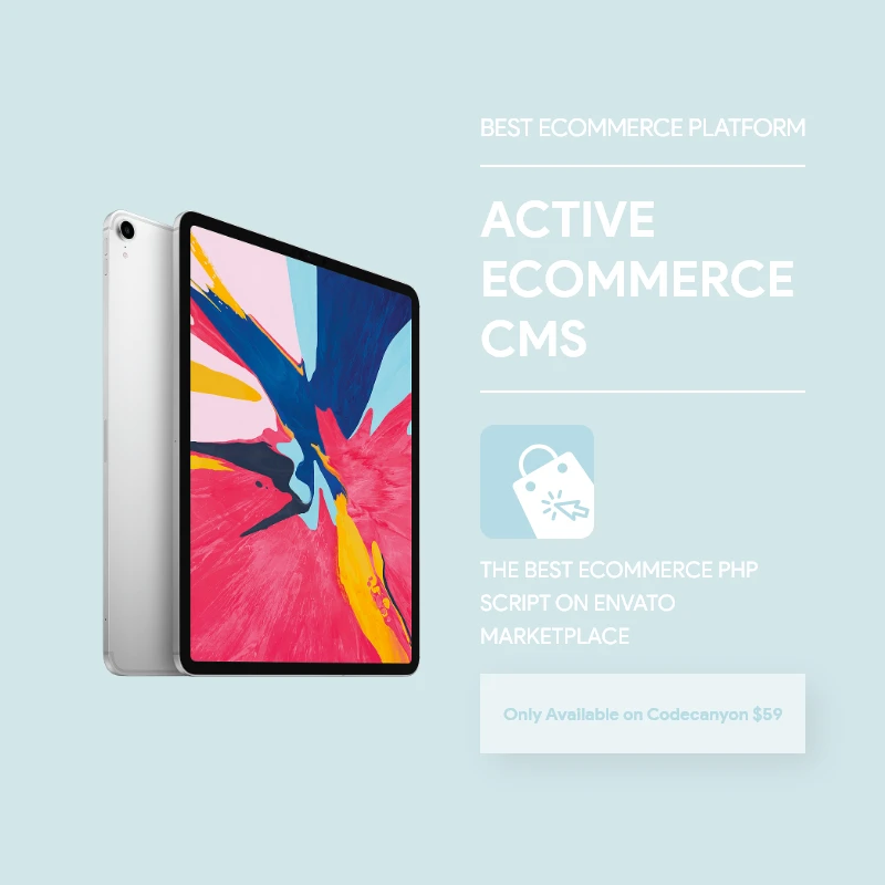 Apple iPad Pro - Demo content for Active eCommerce CMS by Active IT zone Limited - Premium Item of codecanyon
