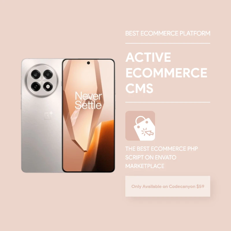 OnePlus 13R- Demo content for Active eCommerce CMS by Active IT zone Limited - Premium Item of codecanyon
