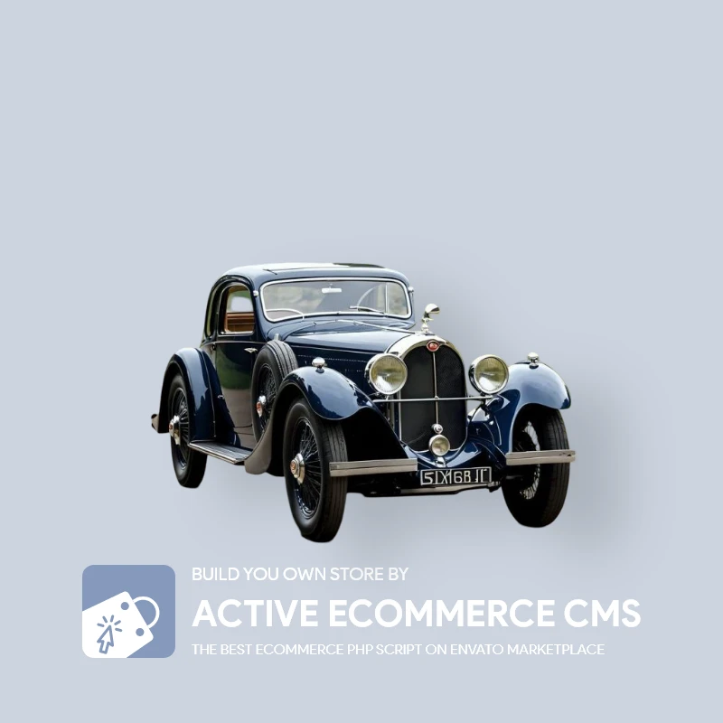Vintage 1930s car - Active eCommerce CMS