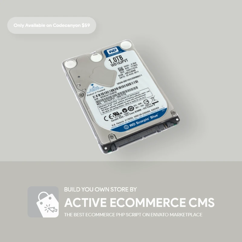 Hard Drive - Active eCommerce CMS