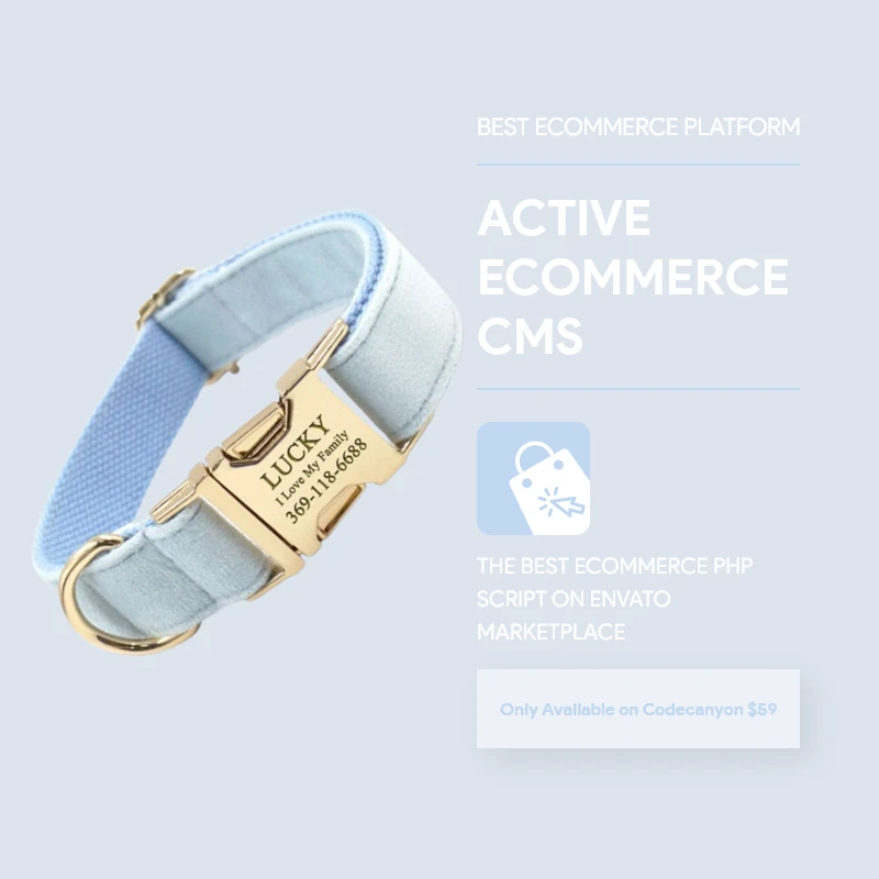 Pet Collar- Active eCommerce CMS