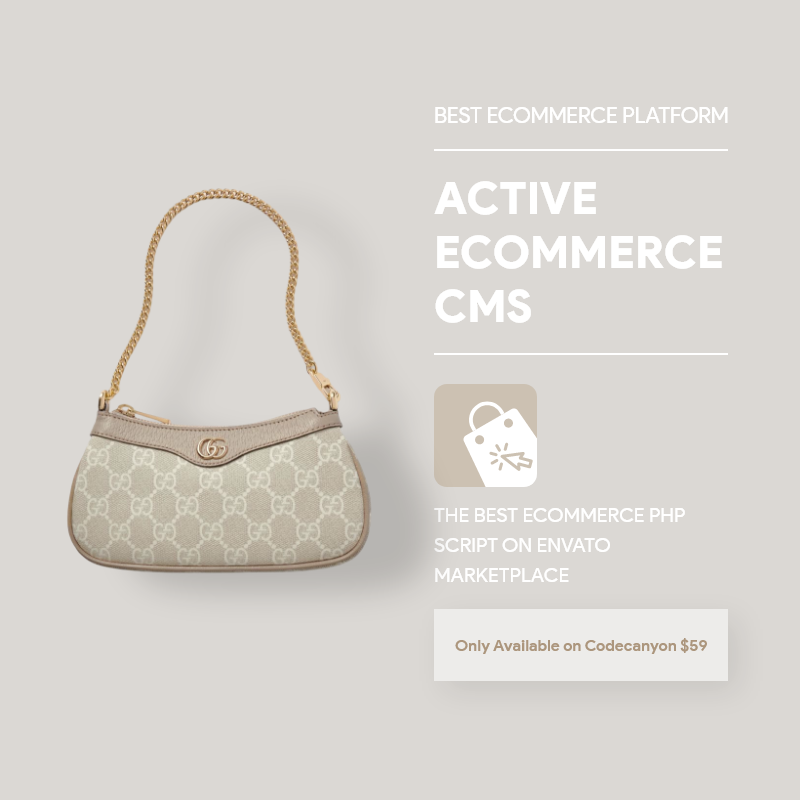 Gucci Bella Bag - Demo content for Active eCommerce CMS by Active IT zone Limited - Premium Item of codecanyon