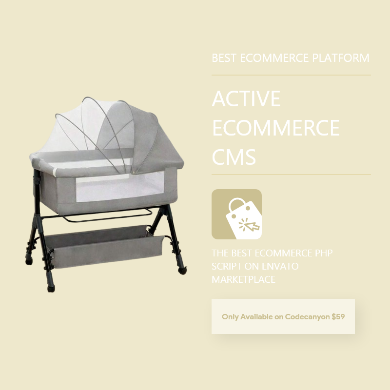 Travel portable crib- Active eCommerce CMS