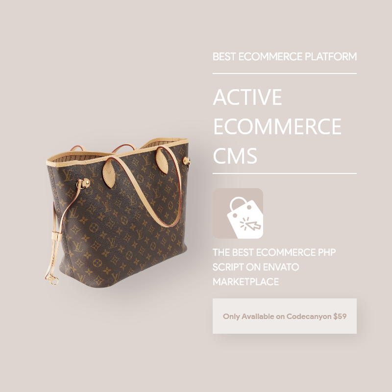 LV Tote Bag - Demo content for Active eCommerce CMS by Active IT zone Limited - Premium Item of codecanyon
