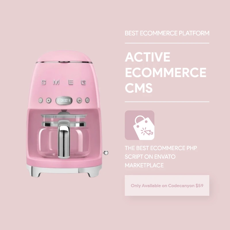 Coffee Maker- Active eCommerce CMS