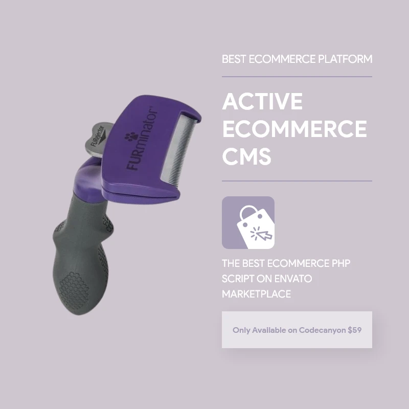 Pet Hair Tool- Active eCommerce CMS