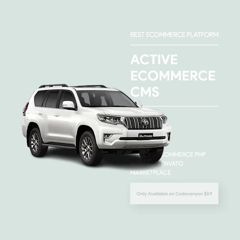 Land Cruiser Prado - Demo content for Active eCommerce CMS by Active IT zone Limited - Premium Item of codecanyon