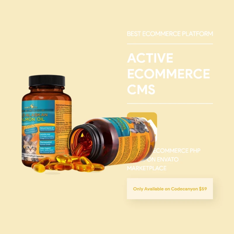 Pet Vitamins  - Active eCommerce CMS