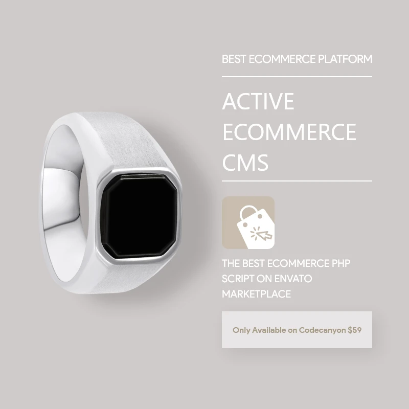 Silver Men’s Ring  - Demo content for Active eCommerce CMS by Active IT zone Limited - Premium Item of codecanyon