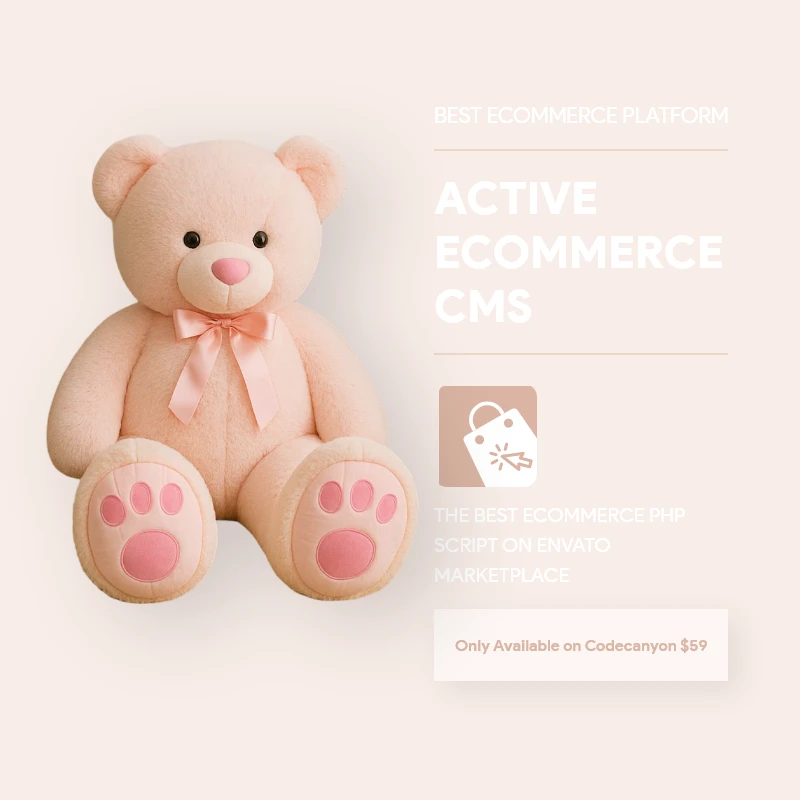 Teddy Bear - Demo content for Active eCommerce CMS by Active IT zone Limited - Premium Item of codecanyon