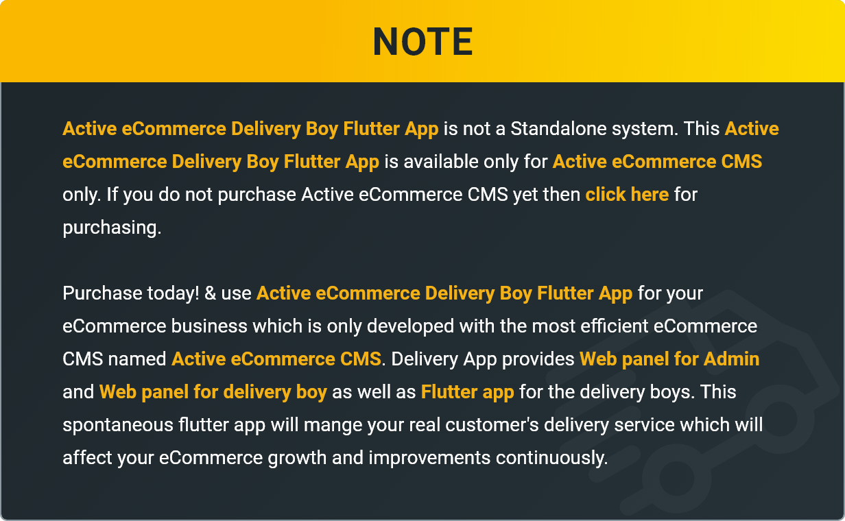 Active eCommerce Delivery Boy Flutter App - 1