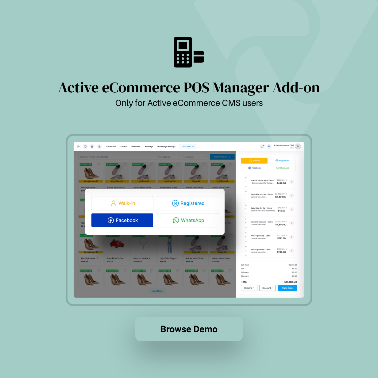 Active eCommerce POS Manager Add-on