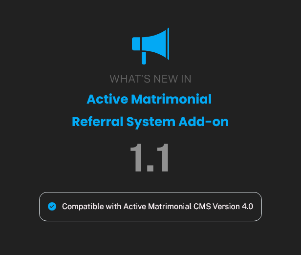 Active Matrimonial Referral System add-on - 2