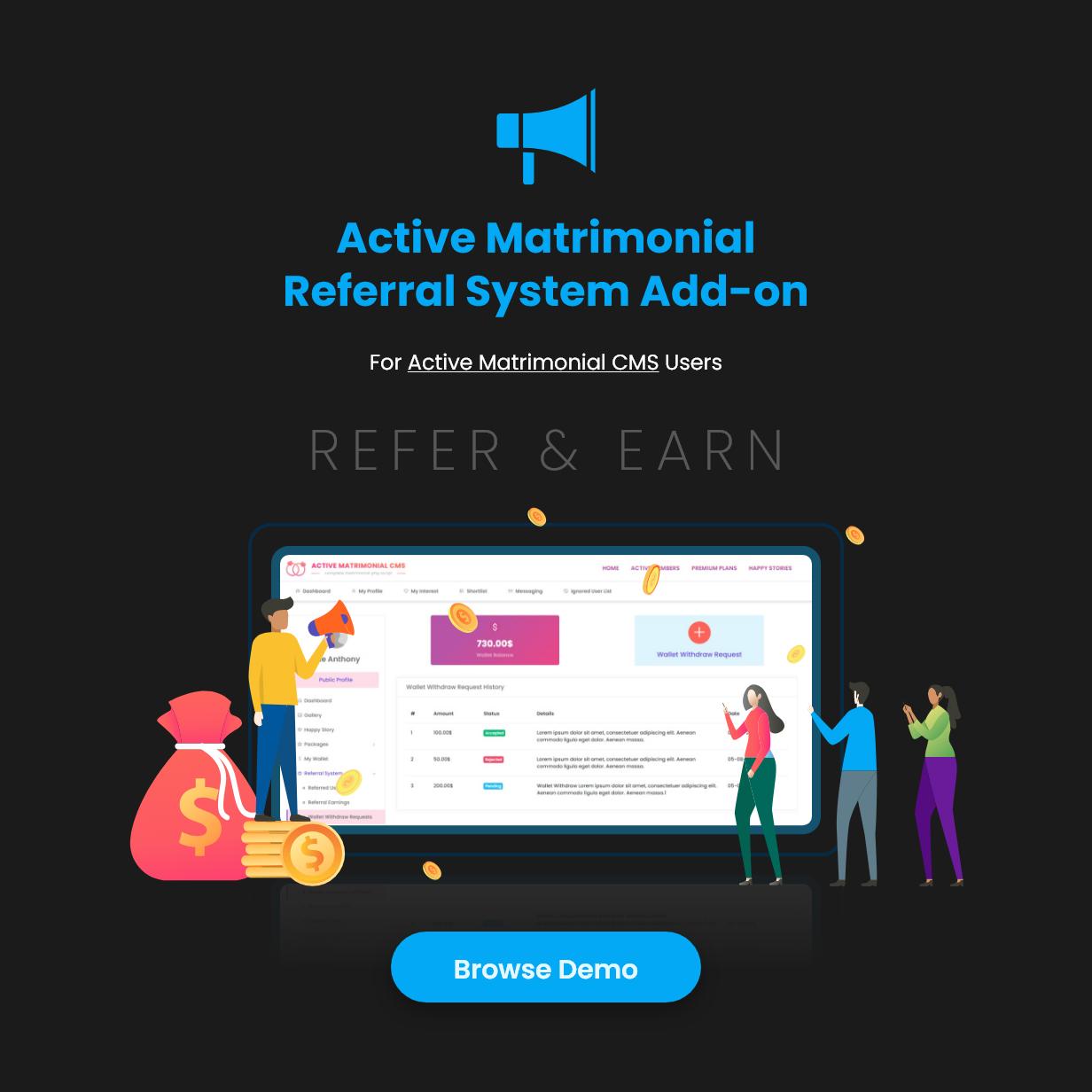 Active Matrimonial Referral System add-on - 1